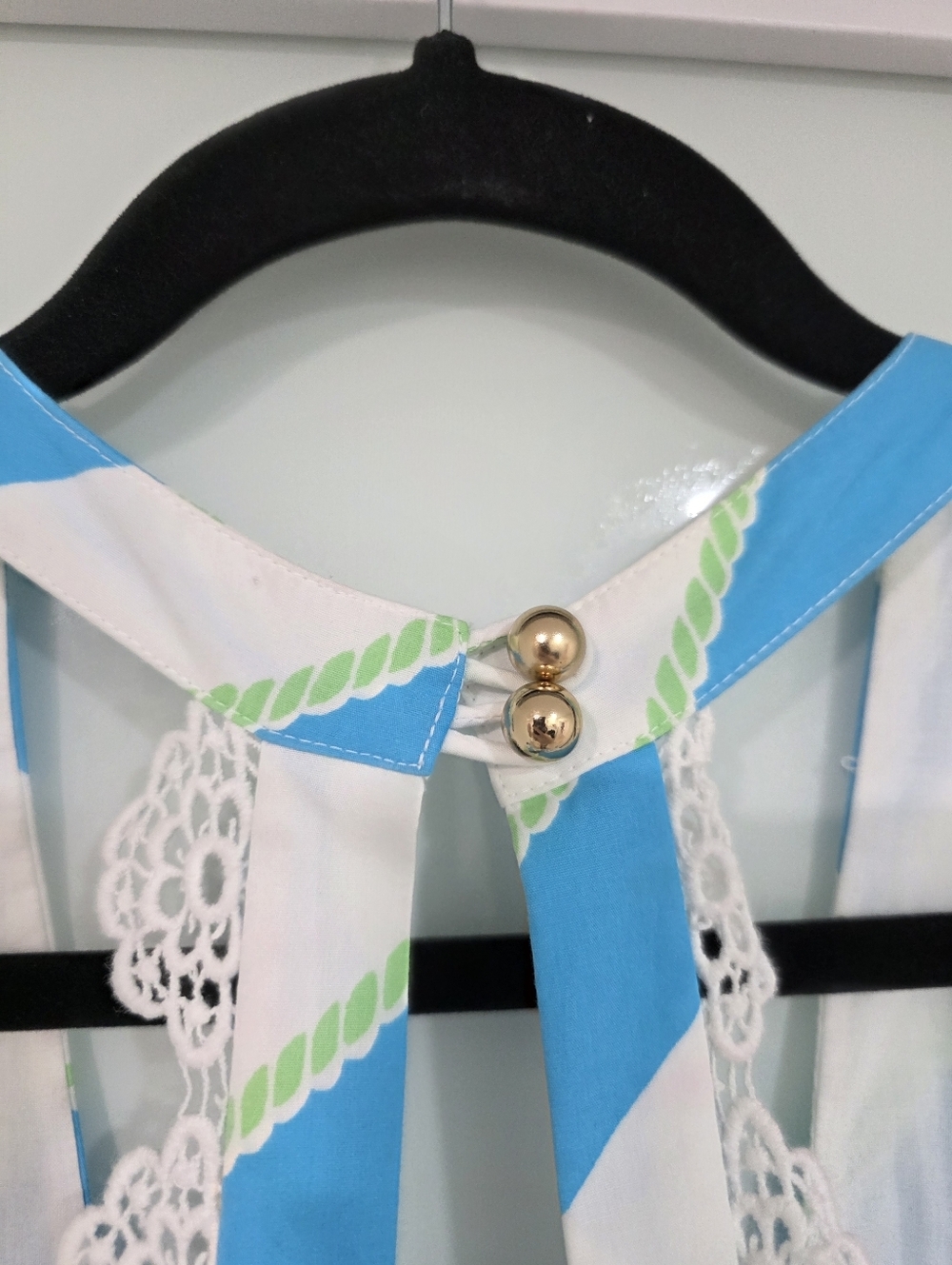 Lilly Pulitzer Sleeveless Dress – Blue & White Striped | Size 8 - Picture 13 of 16
